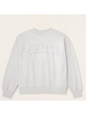 Women's Mockneck Pullover Sweatshirt - Parke x Target Gray Small/ Medium